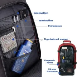 CabinMax Metz Reistas – Handbagage 20L – Rugzak – Schooltas - 40x25x20 Cm – Compact Backpack – Lichtgewicht – Oxide Rood 22 CabinMax Metz Reistas – Handbagage 20L – Rugzak – Schooltas - 40x25x20 Cm – Compact Backpack – Lichtgewicht – Oxide Rood -Bagage Kortingen Winkel 1200x1200 1954