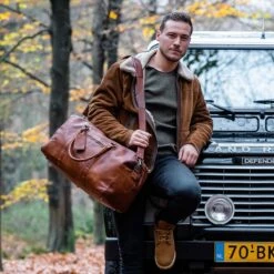 The Chesterfield Brand Leren Weekendtas Cognac Sydney Black Label -Bagage Kortingen Winkel 1200x1200 2005