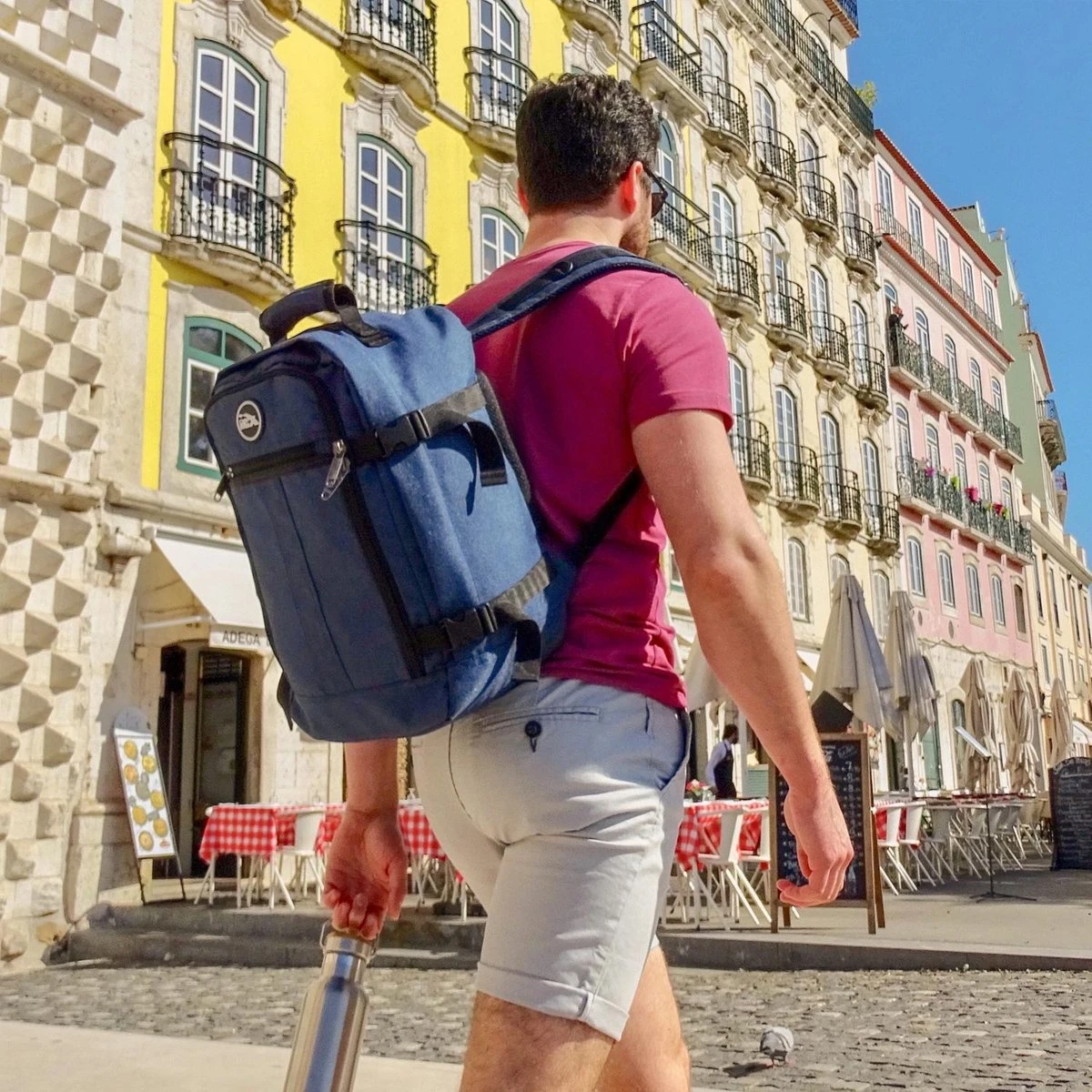 CabinMax Metz Reistas – Handbagage 20L – Rugzak – Schooltas - 40x25x20 Cm – Compact Backpack – Lichtgewicht – Teal 12 CabinMax Metz Reistas – Handbagage 20L – Rugzak – Schooltas - 40x25x20 Cm – Compact Backpack – Lichtgewicht – Teal - Afbeelding 10