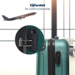 TRVLMORE Koffer - Handbagage - 54x36x20cm - 38L - Donkergroen 15 TRVLMORE Koffer - Handbagage - 54x36x20cm - 38L - Donkergroen -Bagage Kortingen Winkel 1200x1200 203