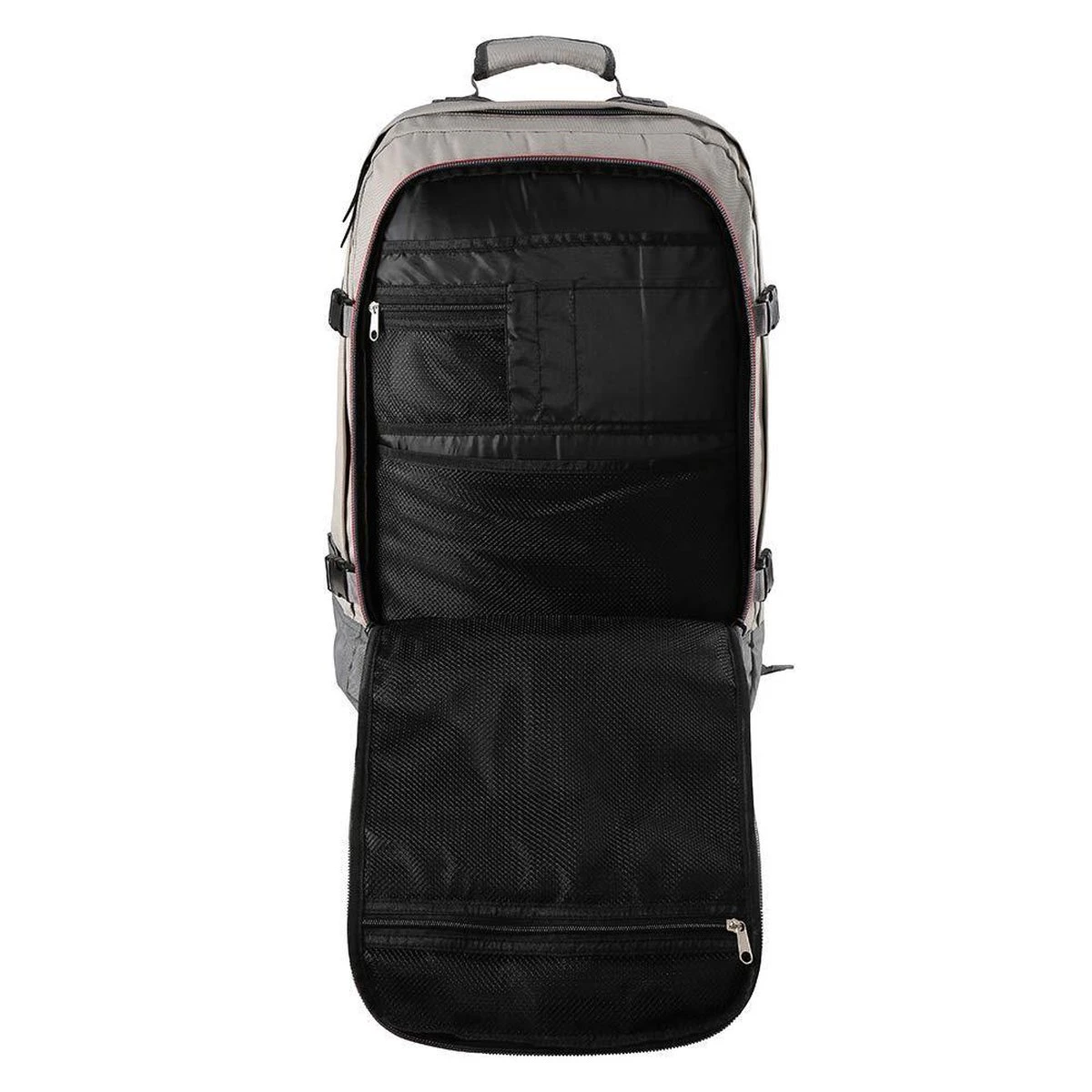 CabinMax Metz Reistas– Handbagage 44L- Rugzak – Schooltas - Backpack 55x40x20cm – Lichtgewicht - Vintage Grijs (MZ V-GY) 7 CabinMax Metz Reistas– Handbagage 44L- Rugzak – Schooltas - Backpack 55x40x20cm – Lichtgewicht - Vintage Grijs (MZ V-GY) - Afbeelding 5