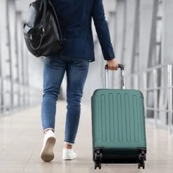 TRVLMORE Koffer - Handbagage - 54x36x20cm - 38L - Donkergroen 19 TRVLMORE Koffer - Handbagage - 54x36x20cm - 38L - Donkergroen -Bagage Kortingen Winkel 1200x1200 207