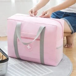 Merkloos Opvouwbare Reistas Roze - Opbergtas - Weekendtas - Reistas Voor Handbagage - Opvouwbare Reistassen Dames - Reistas Voor Op Koffer - Dames Tas - Damestas - Tas Voor Reizen - Sporttas -Bagage Kortingen Winkel 1200x1200 2188