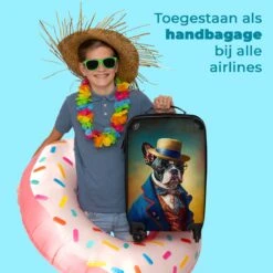NoBoringSuitcases.com® Koffer - Hond - Kleding - Accessoires - Verf - Portret - Kinderen - Reiskoffer Met Wielen - Kinderkoffer - Fotokoffer - Past Binnen 55x40x20 Cm En 55x35x25 Cm - Trolley Handbagage Lichtgewicht -Bagage Kortingen Winkel 1200x1200 228