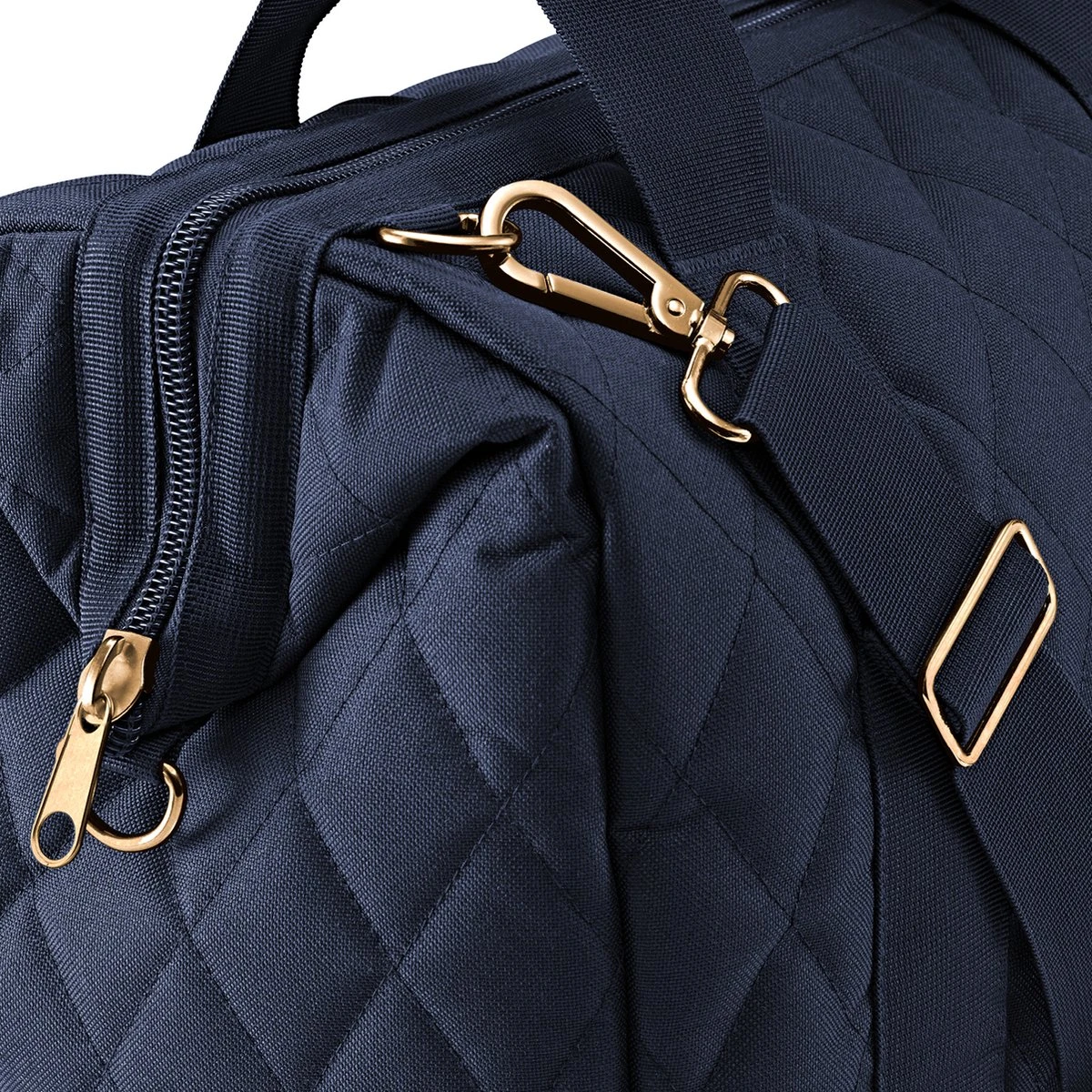 Reisenthel Allrounder L Reistas Sporttas - 30L - Rhombus Midnight Gold Blauw 6 Reisenthel Allrounder L Reistas Sporttas - 30L - Rhombus Midnight Gold Blauw - Afbeelding 4