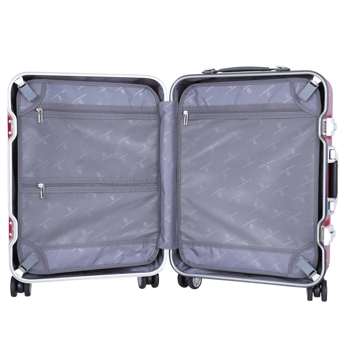 Swissmobility Elite Handbagagekoffer - 55cm Luxe Handbagage Met Dubbele TSA-kliksloten - Blauw 7 Swissmobility Elite Handbagagekoffer - 55cm Luxe Handbagage Met Dubbele TSA-kliksloten - Blauw - Afbeelding 5