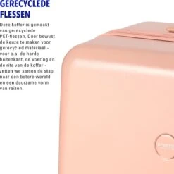 Princess Traveller Harlem - Handbaggage Koffer - Roze - S - 55cm -Bagage Kortingen Winkel 1200x1200 49