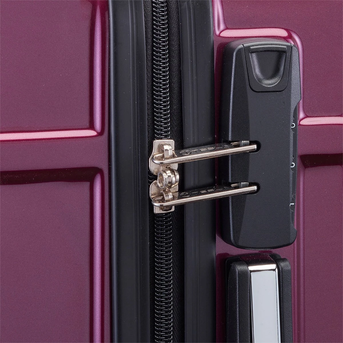 Tesla PC - Handbagage Koffer - 55x35x20 Cm - 4 Wielen - Rood 8 Tesla PC - Handbagage Koffer - 55x35x20 Cm - 4 Wielen - Rood - Afbeelding 6