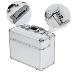 Tectake Business Pilotenkoffer - 39 Cm - Zilver -Bagage Kortingen Winkel 1200x1200 727