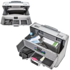 Tectake Business Pilotenkoffer - 39 Cm - Zilver -Bagage Kortingen Winkel 1200x1200 729