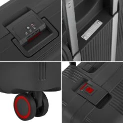 CarryOn Protector Luxe Handbagage Koffer - Trolley 55cm Met TSA-slot En Clipsluiting - Zwart -Bagage Kortingen Winkel 1200x1200 787