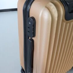 Handbagage Koffer 55cm Goud 4 Wielen Trolley Met Pin -Bagage Kortingen Winkel 1200x1200 844