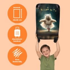 NoBoringSuitcases.com® Koffer - Beer - Rok - Ballet - Licht - Portret - Trolley Op Wieltjes - Reiskoffer - Past Binnen 55x40x20 Cm En 55x35x25 Cm - Handbagagekoffer - Fotokoffer 13 NoBoringSuitcases.com® Koffer - Beer - Rok - Ballet - Licht - Portret - Trolley Op Wieltjes - Reiskoffer - Past Binnen 55x40x20 Cm En 55x35x25 Cm - Handbagagekoffer - Fotokoffer -Bagage Kortingen Winkel 1200x1200 848