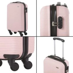 TravelZ Horizon Handbagagekoffer - 54cm Handbagage Trolley Met Gevoerde Binnenkant - Baby Roze -Bagage Kortingen Winkel 1200x1200 869