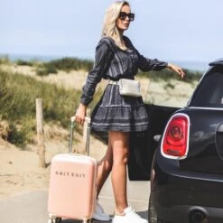 SUITSUIT - Fabulous Fifties - Papaya Peach - Handbagage (55 Cm) -Bagage Kortingen Winkel 1200x1200 927