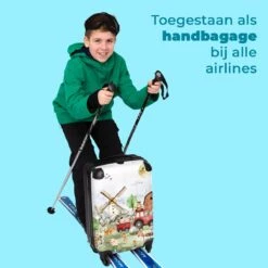 NoBoringSuitcases.com® Koffer - Boerderij - Dieren - Trekker - Jongens - Past Binnen 55x40x20 Cm En 55x35x25 Cm - Handbagage - Trolley - Fotokoffer - Cabin Size - Print -Bagage Kortingen Winkel 1200x1200 986