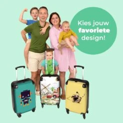 NoBoringSuitcases.com® Koffer - Boerderij - Dieren - Trekker - Jongens - Past Binnen 55x40x20 Cm En 55x35x25 Cm - Handbagage - Trolley - Fotokoffer - Cabin Size - Print -Bagage Kortingen Winkel 1200x1200 989