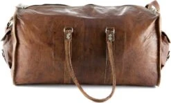 Duffeltas Weekendtas 50 X 24 X 24 Cm - Echte Leder - Cognac Bruin Leder – Reistas - Sporttas 19 Duffeltas Weekendtas 50 X 24 X 24 Cm - Echte Leder - Cognac Bruin Leder – Reistas - Sporttas -Bagage Kortingen Winkel 1200x725 2