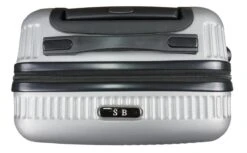 Handbagage Koffer 51cm 4 Wielen Trolley - Zilver -Bagage Kortingen Winkel 1200x741