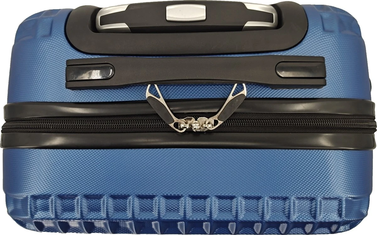 SB Travelbags Handbagage Koffer 51cm 4 Wielen Trolley - Blauw 9 SB Travelbags Handbagage Koffer 51cm 4 Wielen Trolley - Blauw - Afbeelding 7