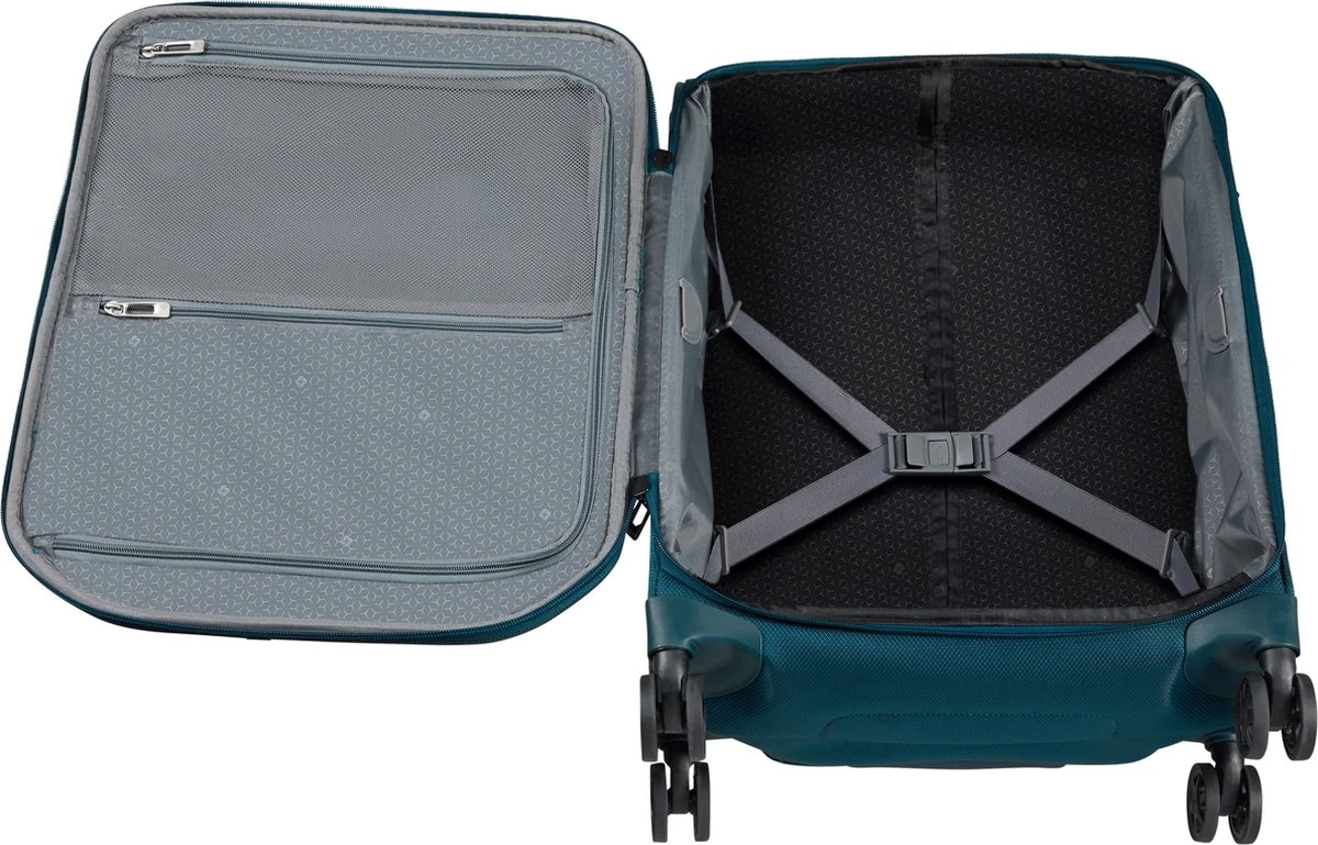 Samsonite Reiskoffer Met Laptopvak - Respark Spinner 55/20 Strict (Handbagage) Grey Print 9 Samsonite Reiskoffer Met Laptopvak - Respark Spinner 55/20 Strict (Handbagage) Grey Print - Afbeelding 7