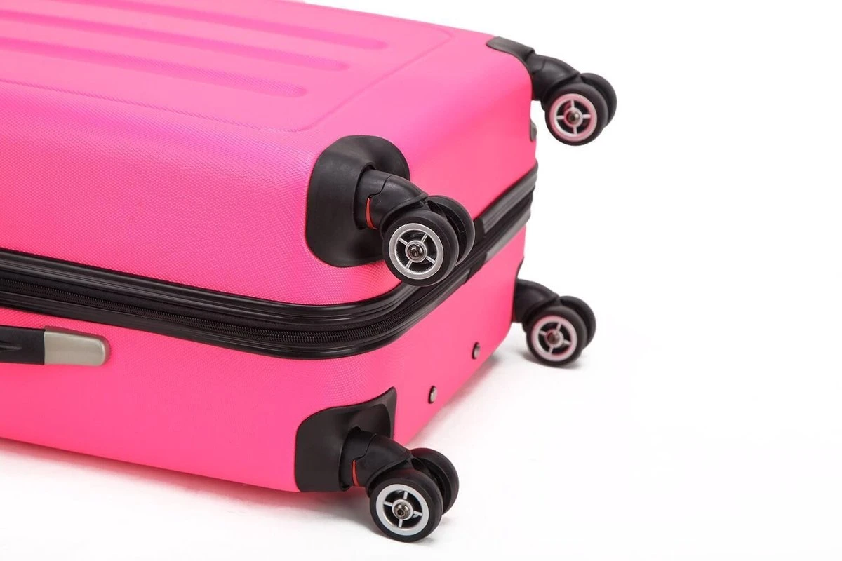 Decent Handbagage Koffer / Trolley / Reiskoffer - 50 Cm - 32 Liter - ABS - Neon-Fix - Roze 13 Decent Handbagage Koffer / Trolley / Reiskoffer - 50 Cm - 32 Liter - ABS - Neon-Fix - Roze - Afbeelding 11