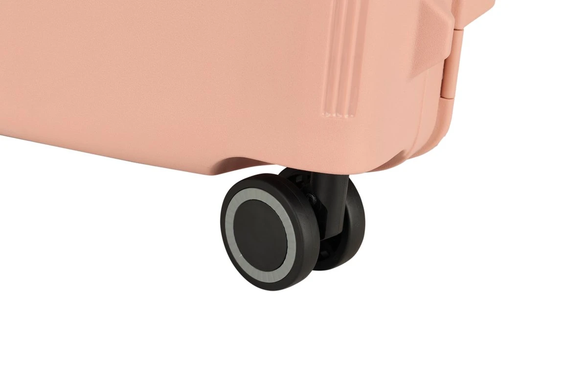 Decent Handbagage Koffer / Trolley / Reiskoffer - 55 Cm - 38 Liter - Polypropyleen - On-Tour - Roze 8 Decent Handbagage Koffer / Trolley / Reiskoffer - 55 Cm - 38 Liter - Polypropyleen - On-Tour - Roze - Afbeelding 6