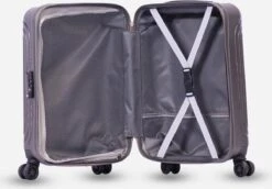 ©TROLLEYZ - Florence No.7 - Reiskoffer 69cm Met TSA Slot - Dubbele Wielen - 360° Spinners - 100% ABS - Reiskoffer In Cloudy Grey -Bagage Kortingen Winkel 1200x837 1