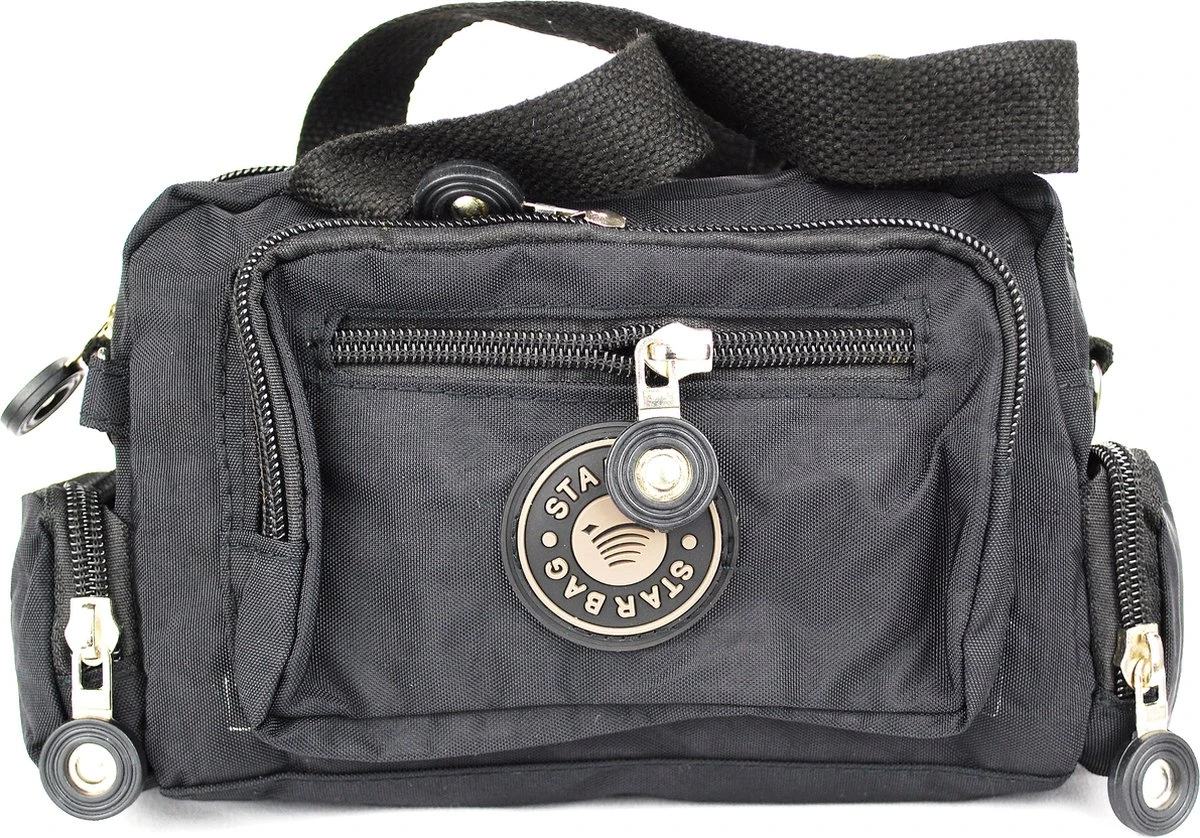 Starbag Reistas Crinkle-nylon Unisex Zwart - (014-6) - Kleine Tas - 3 Starbag Reistas Crinkle-nylon Unisex Zwart - (014-6) - Kleine Tas -