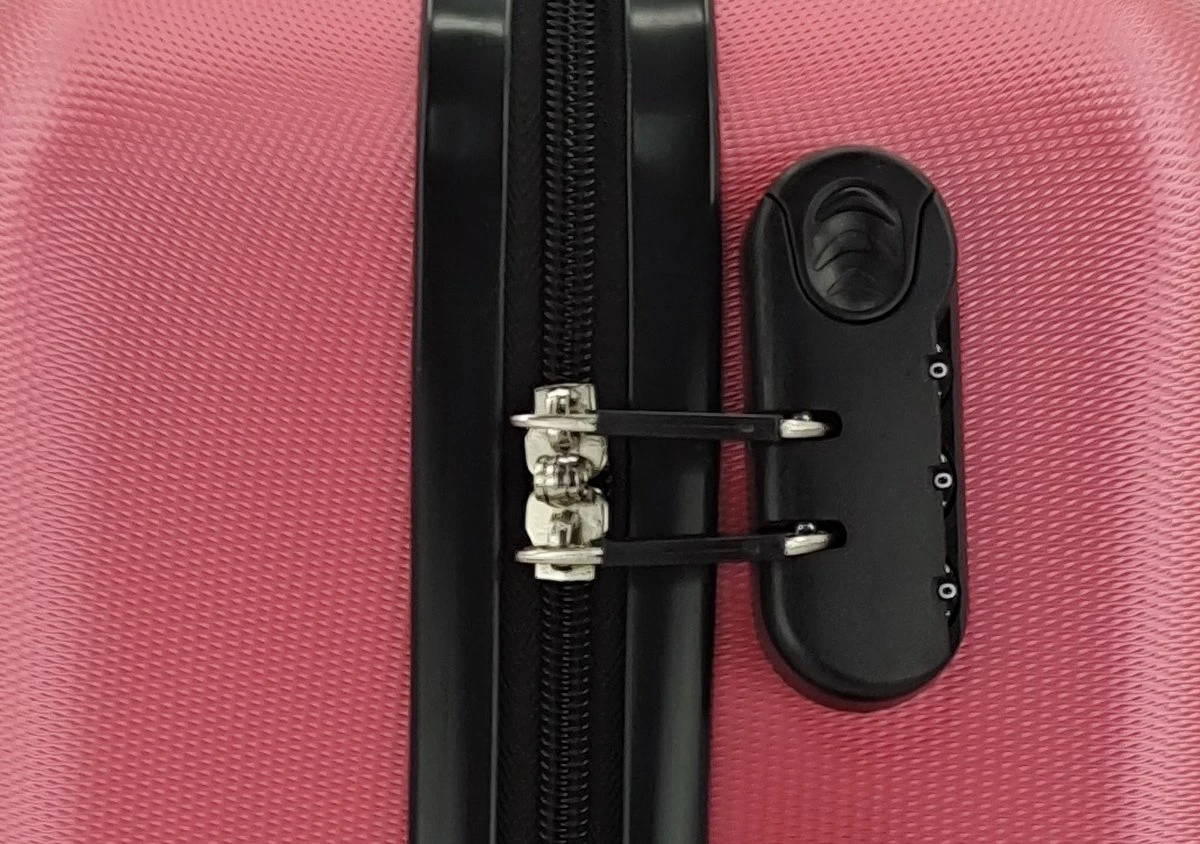 SB Travelbags Bagage Koffer 75cm 4 Wielen Trolley - Roze 5 SB Travelbags Bagage Koffer 75cm 4 Wielen Trolley - Roze - Afbeelding 3