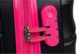 Decent Lumi Fix Handbagage Koffer - 55 Cm - Black/Pink -Bagage Kortingen Winkel 1200x844