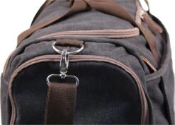 Yakfield - Reistas - Dames En Heren - Combinatiedeal - Weekendtas Zwart Antraciet Grijs - Toilettas Bruin - Compact - Canvas - Vintage -Bagage Kortingen Winkel 1200x860 2