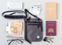 Groene Berg Nektasje - Reistas - Paspoorthouder Met RFID Blokkering - Reisportemonnee - Grijs -Bagage Kortingen Winkel 1200x864