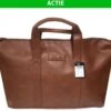Reistas R&B | Lichtbruin | Vakantietas | Leren Tas | Schoudertas| Unisex -Bagage Kortingen Winkel 1200x870 1