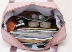 Merkloos Opvouwbare Handbagage Reistas – Opvouwbaar Tot 28 X 18 Cm – Wijnrood -Bagage Kortingen Winkel 1200x871 6