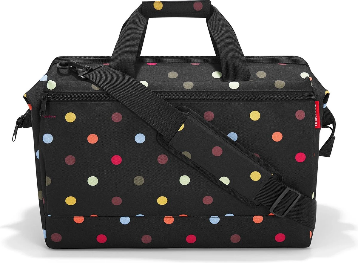 Reisenthel Allrounder L Pocket Reistas - 32L - Dots Zwart 4 Reisenthel Allrounder L Pocket Reistas - 32L - Dots Zwart - Afbeelding 2