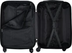Handbagage Koffer 51cm 4 Wielen Trolley - Zilver -Bagage Kortingen Winkel 1200x883