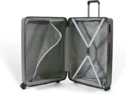 ©TROLLEYZ - Amsterdam No.9 - Reiskoffer 78cm Met TSA Slot - Dubbele Wielen - 360° Spinners - 100% ABS - Reiskoffer In Cloudy Grey -Bagage Kortingen Winkel 1200x892 1