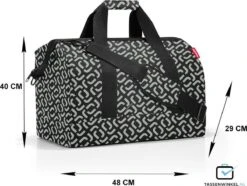 Reisenthel Allrounder L Reistas Sporttas - 30L - Signature Black Zwart -Bagage Kortingen Winkel 1200x905 3