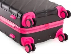 Decent Lumi Fix Handbagage Koffer - 55 Cm - Black/Pink -Bagage Kortingen Winkel 1200x912 1