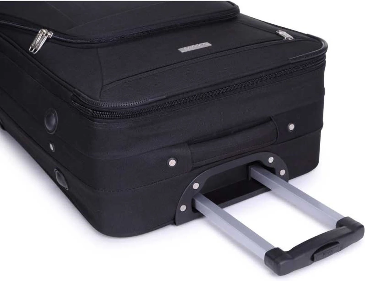 Decent Basic-Line Handbagage Trolley 53 Cm - Zwart 7 Decent Basic-Line Handbagage Trolley 53 Cm - Zwart - Afbeelding 5
