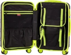 Decent Lumi Fix Handbagage Koffer - 55 Cm - Black/Lemon -Bagage Kortingen Winkel 1200x932 1