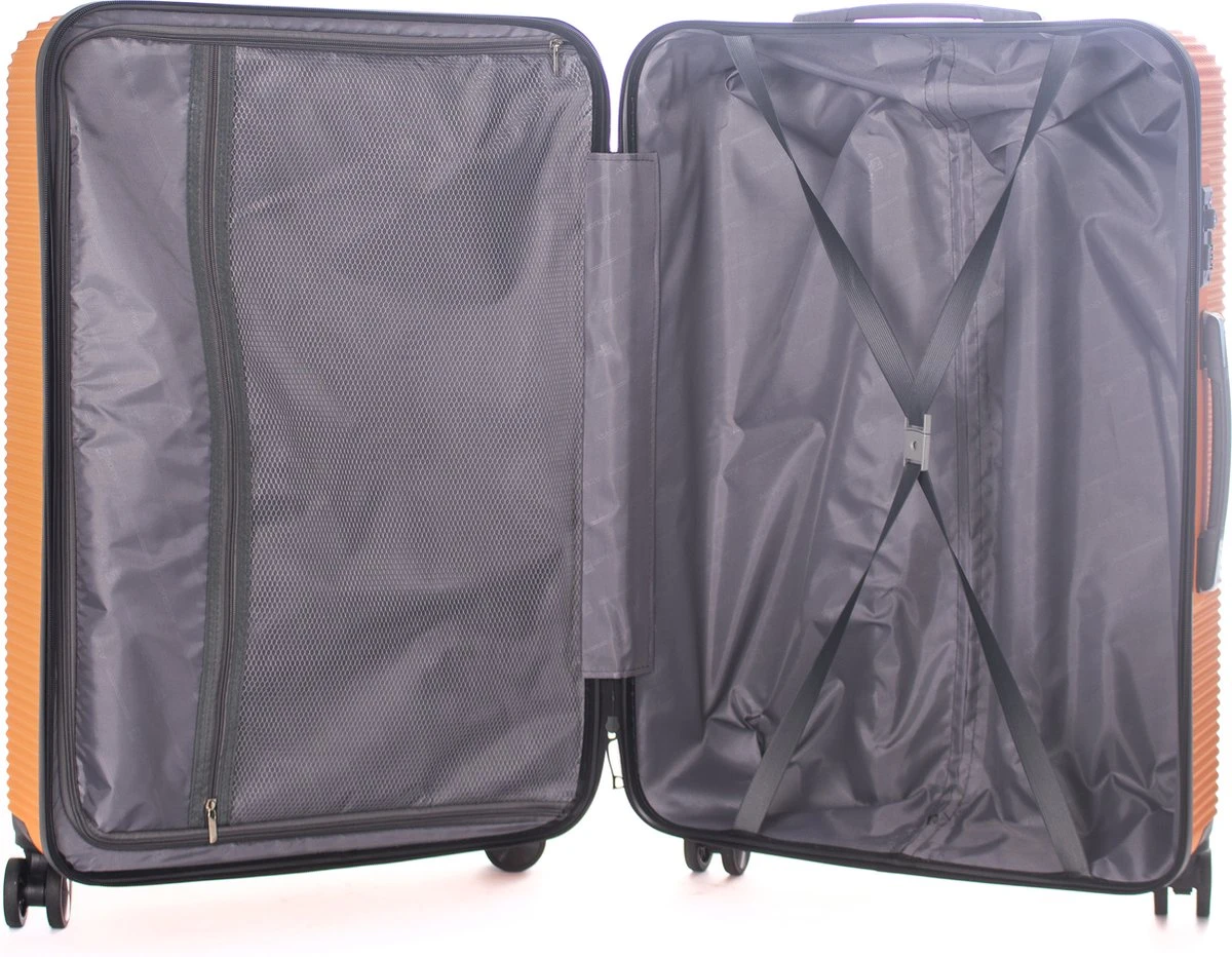 AttitudeZ Air-Z Reiskoffer Medium Oranje 67cm - TSA-slot 6 AttitudeZ Air-Z Reiskoffer Medium Oranje 67cm - TSA-slot - Afbeelding 4