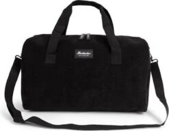 Norländer Vintage Rib Weekendtas Zwart -Bagage Kortingen Winkel 1200x933 3