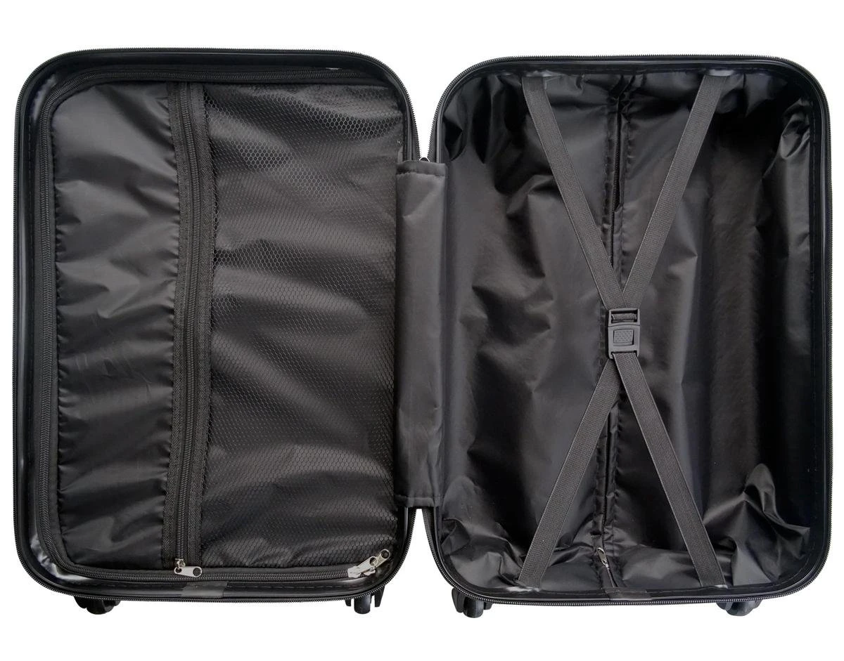 Globeless Handbagage Koffer - TSA Slot - 55x35x20cm - IATA Standaard Trolley - Zwart 7 Globeless Handbagage Koffer - TSA Slot - 55x35x20cm - IATA Standaard Trolley - Zwart - Afbeelding 5