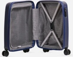 ©TROLLEYZ - Ibiza No.3 - Trolley - 55cm Met TSA Slot - Dubbele Wielen - 360° Spinners - 100% ABS - Handbagage Koffer In Ocean Blue -Bagage Kortingen Winkel 1200x941