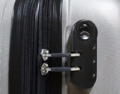 SB Travelbags 'Expandable' Handbagage Koffer 53cm 4 Wielen Trolley - Zilver -Bagage Kortingen Winkel 1200x942 3