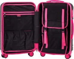 Decent Lumi Fix Handbagage Koffer - 55 Cm - Black/Pink -Bagage Kortingen Winkel 1200x950 1