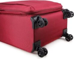 Decent D-Upright Handbagage Koffer - 55 Cm - TSA Slot - Bordeaux Rood -Bagage Kortingen Winkel 1200x952 2