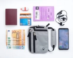 Groene Berg Nektasje - Reistas - Paspoorthouder Met RFID Blokkering - Reisportemonnee - Lichtgrijs -Bagage Kortingen Winkel 1200x960 5